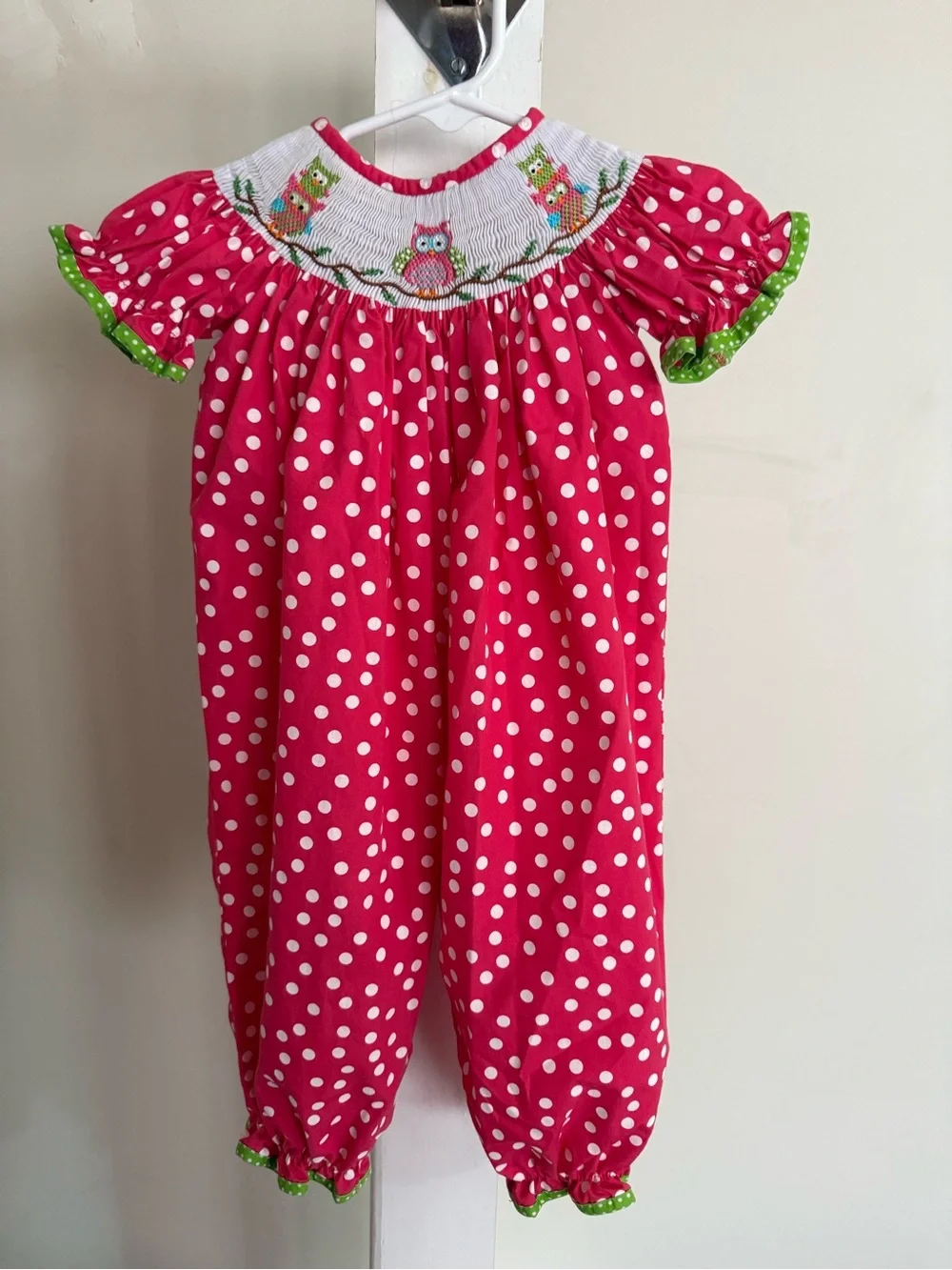 Candyland Smocked Bubble Romper